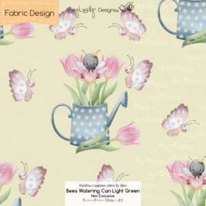 Stoffdesign Bees Watering Can • Light Green • Non Exclusive [Digital]