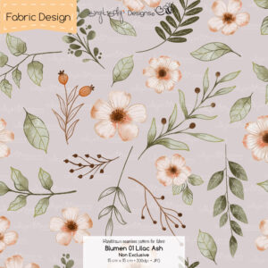 Stoffdesign Blumen_01 • Lilac Ash • Non Exclusive [Digital]