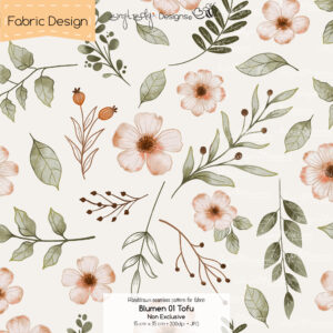 Stoffdesign Blumen_01 • Tofu • Non Exclusive [Digital]