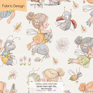 Stoffdesign Garten Feen • Light Tofu • Non Exclusive [Digital]