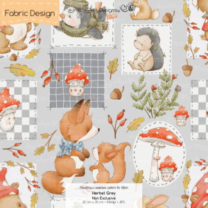 Stoffdesign Herbst • Grey • Non Exclusive [Digital]