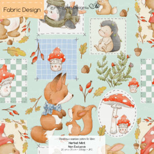 Stoffdesign Herbst • Mint • Non Exclusive [Digital]