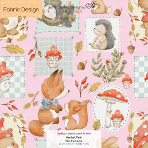 Stoffdesign Herbst • Pink • Non Exclusive [Digital]