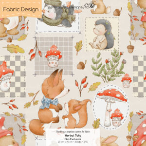 Stoffdesign Herbst • Tofu • Non Exclusive [Digital]